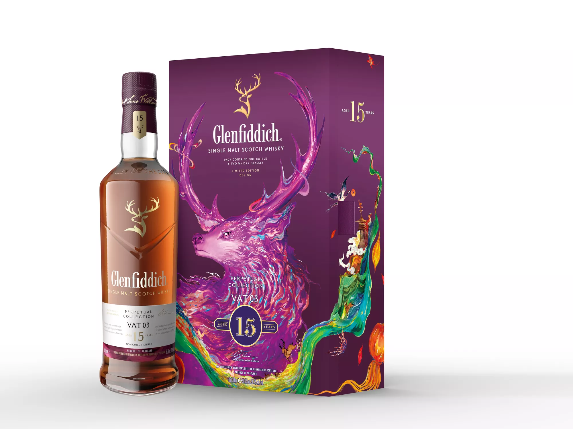 GLENFIDDICH FESTIVE VAT 3 15 YEAR OLD LIMITED EDITION GIFT PACK ​